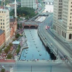 Providence River going through downtown Providence