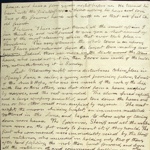 Page two of John A.C. Randall's letter to his father describing the events of the Snow Town riot. John Hay Library, Brown University
